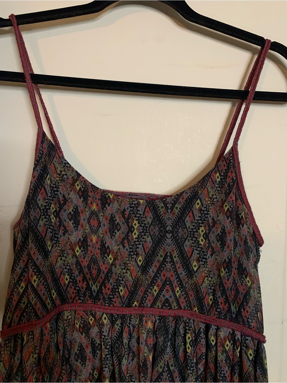 Free People Periscopes in the Sky Babydoll Mini Dress Diamond Multicolor - Picture 4 of 9